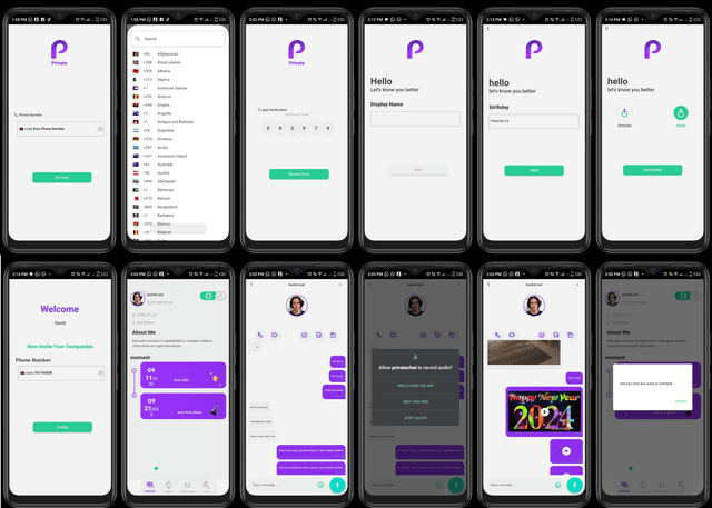 Private Chat App